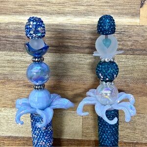Two Fancy Beaded Pens